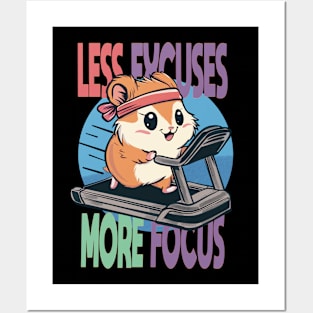 Less Excuses More Focus Posters and Art